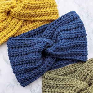 Chunky Knot Crochet Ear Warmer Headband