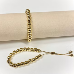 Gold-plated Beads Bracelet