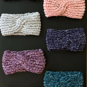 Velvet Twist Crochet Headband